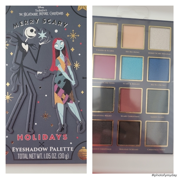 Disney Makeup Disneys Nightmare Before Christmas Eyeshadow Holiday Palette Poshmark